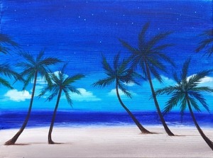 Paint and Sip class at The Peach