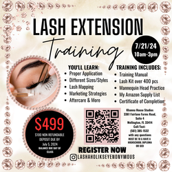 LASH TRAINING COURSE WITH JENILEE