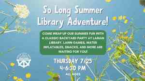 So Long Summer Library Adventure: End Of Summer Party