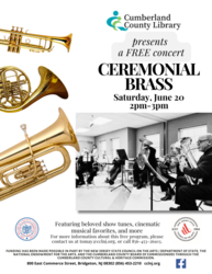 Free Musical Concert at Cumberland County Library on July 20