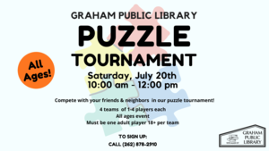 All Ages Puzzle Tournament