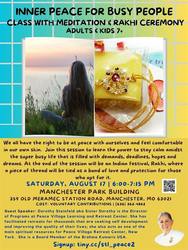 "Inner Peace for Busy People" Class with meditation and Rakhi ceremony