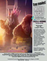 Movie Night at Cumberland County Library, August 28