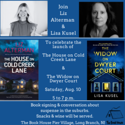 Suspense Novelists Liz Alterman & Lisa Kusel Visit The Book House on Aug. 10 from 5 to 7 p.m.