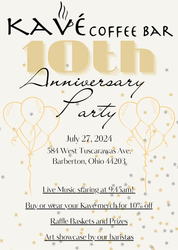 Kavé Coffee Bar 10th Anniversary
