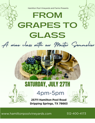 Grapes to Glass: A Wine Class