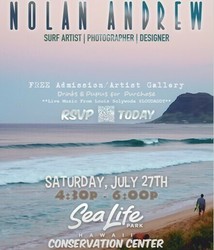 PHOTOGRAPHER NOLAN ANDREW SHOWCASED AT SEA LIFE PARK HAWAIʻI “ART IN THE PARK” SERIES AND RECEPTION