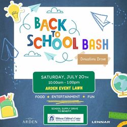Back-to-School Bash Donation Drive at Arden