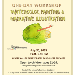 Watercolor Painting & Narrative Illustration Workshop for Kids/Teens
