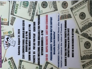 VFW 2593 Aux - Show Me The Money 8/31