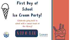 First Day Of School Ice Cream Party