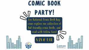 Comic Book Party! National Read a Comic Book in Public Day