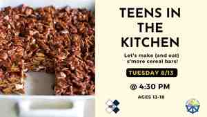 Teens In The Kitchen: S'more Cereal Bars