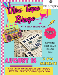 Mix Tape Bingo at FCV Driftwood