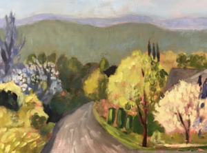 Garden Open House, Painting Demonstration in the Village of Snydersville