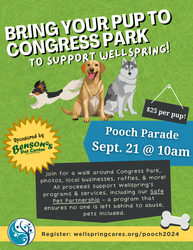 Wellspring’s Pooch Parade in Congress Park