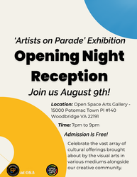 Artists on Parade Opening Night Reception at Open Space Arts 8/9/24