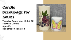 Candle Decoupage for Adults