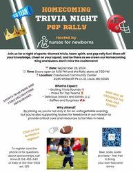 Homecoming Trivia Night Pep Rally for Nurses for Newborns