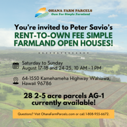 Rent-To-Own Fee Simple Farmland Open Houses Event