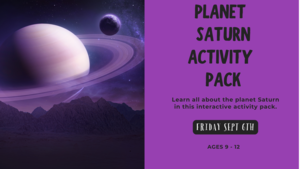 Planet Saturn Activity Pack