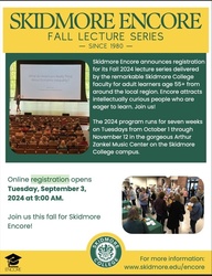 Skidmore Encore Fall Lecture Series