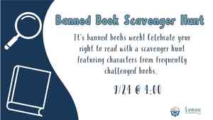 Banned Books Scavenger Hunt