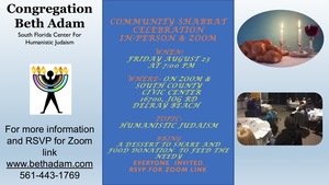 Community Humanistic Shabbat Celebration