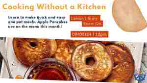 Cooking Without A Kitchen: Apple Pancakes