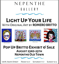 POP-UP EVENT AT NEPENTHE OLD TOWN:  ROMERO BRITTO SUMMER SHOWCASE