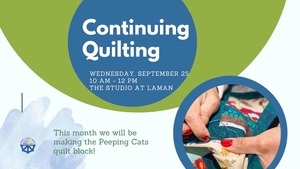 Continuing Quilting: Peeping Cat Quilt Block