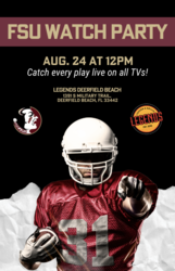FSU Watch Party at Legends Deerfield Beach