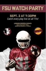 FSU Watch Party at Legends Deerfield Beach