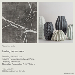 Art Exhibit Opening "Lasting Impressions" the works of Kristina Nobleman and Joan Pinto