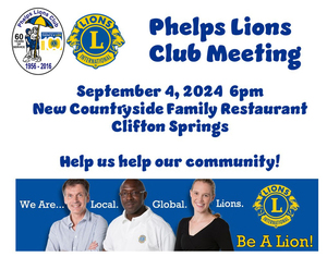 Phelps Lions Club Meeting