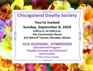 Chicagoland Daylily Society Presentation by Hybridizer, Gus Guzinski