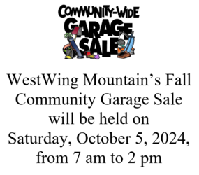 WestWing Mountain HOA Community Garage Sale