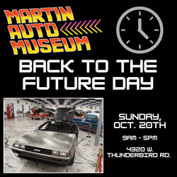 Back to the Future Day at Martin Auto Museum