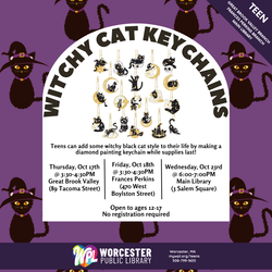 Witchy Cat Keychains
