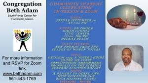 Secular Community Shabbat Celebration
