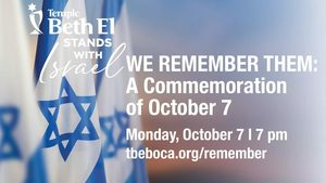 WE REMEMBER THEM - AN EVENING COMMEMORATING OCTOBER 7