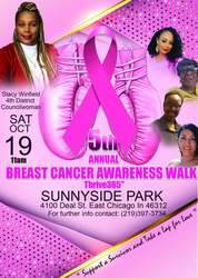 East Chicago 4th District  Councilwoman Stacy Winfield to Host 5th Annual Breast Cancer Walk