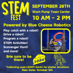 Short Pump STEM Fest Powered by Blue Cheese Robotics