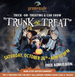 The 5th Annual Promenade at Sunset Walk's Trunk or Treat Car Show