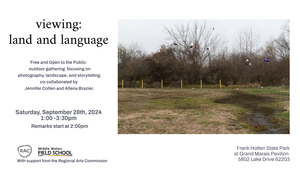 viewing: land and language | outdoor gathering