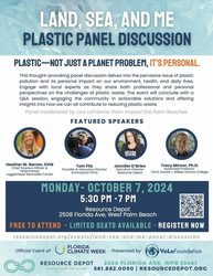 Resource Depot Hosts “LAND, SEA, AND ME” Plastic Panel Discussion