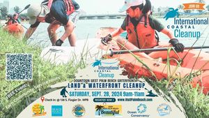 International Coastal Cleanup on Downtown West Palm Beach's Waterfront