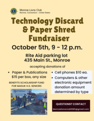Paper Shred and Electronic Equipment Discard Fundraiser