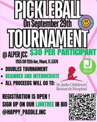Pickleball Tournament for St. Jude Children's Research Hospital