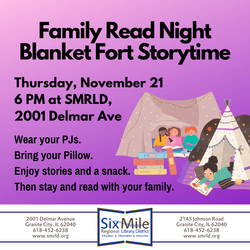 Family Read Night Blanket Fort Storytime